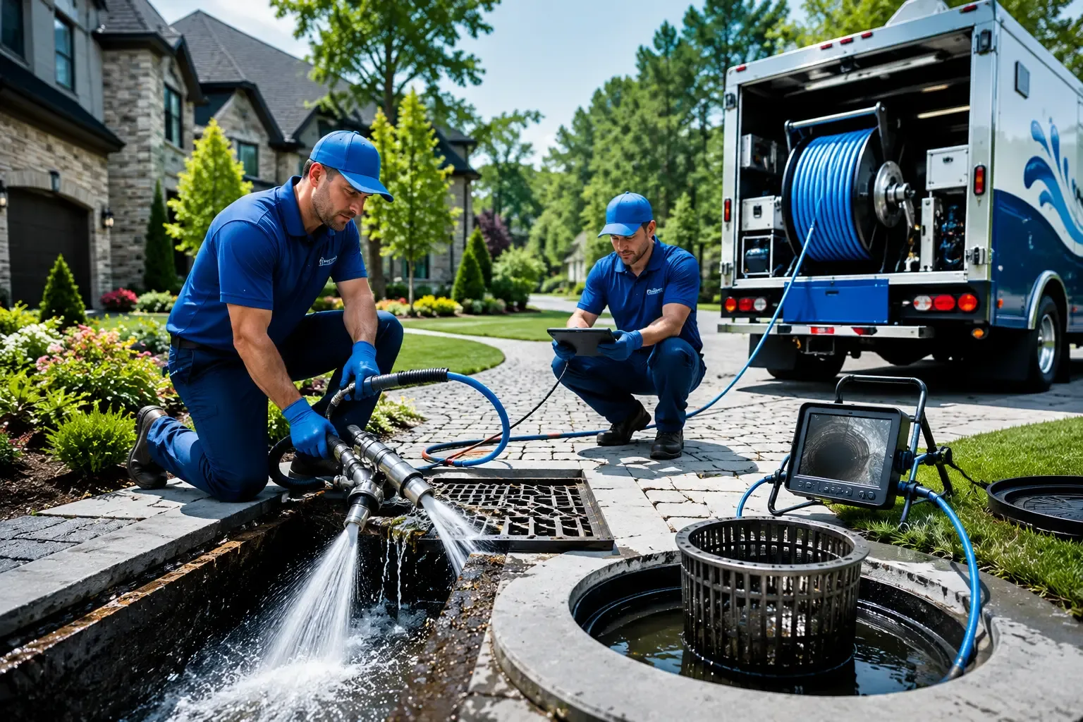 Local outdoor drain cleaning professionals in Temple, ME